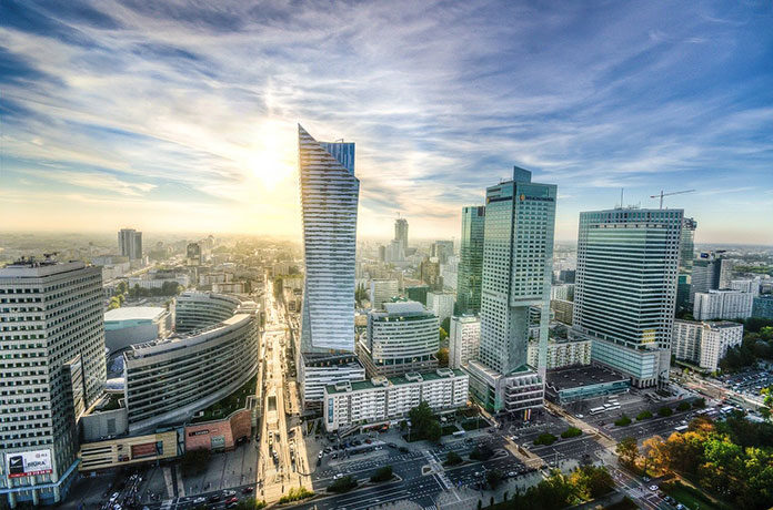 Jakie są największe strefy biurowe Warszawy